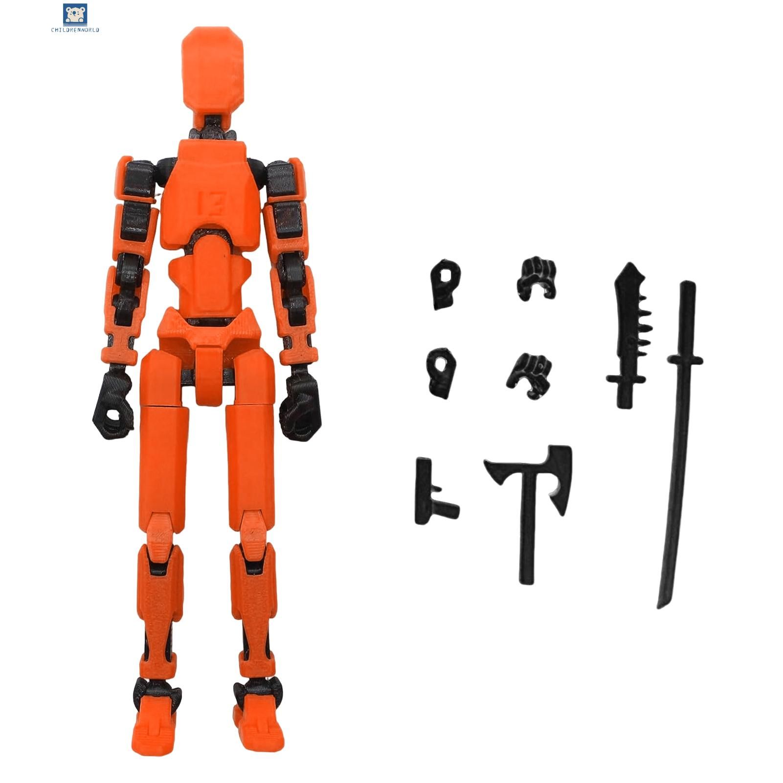 150% scaled (19.5cm length) 3D Printed Dummy 13/ T-13 Action Figure ...