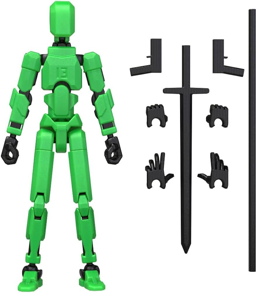 150% scaled (19.5cm length) 3D Printed Dummy 13/ T-13 Action Figure ...